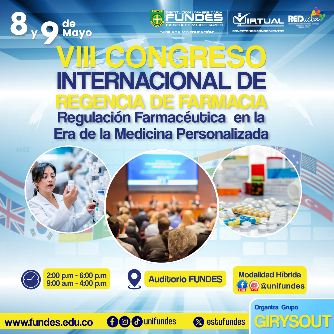 La regulaciÃ³n farmacÃ©utica serÃ¡ el eje fundamental del VIII Congreso de Regencia de Farmacia FUNDES