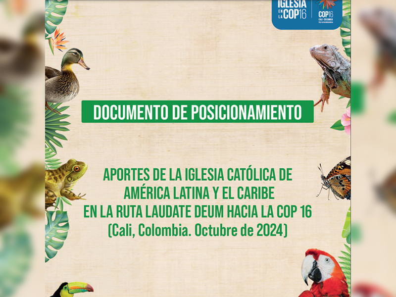 La Iglesia pide proceso de cambio civilizatorio drÃ¡stico y colectivo a los lÃ­deres del mundo en el marco de la COP16